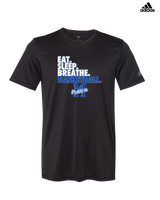 Monticello HS Basketball Eat Sleep - Mens Adidas Performance Shirt