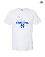 Monticello HS Basketball Eat Sleep - Mens Adidas Performance Shirt