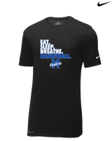 Monticello HS Basketball Eat Sleep - Mens Nike Cotton Poly Tee