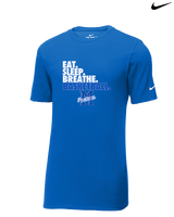 Monticello HS Basketball Eat Sleep - Mens Nike Cotton Poly Tee