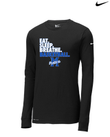 Monticello HS Basketball Eat Sleep - Mens Nike Longsleeve