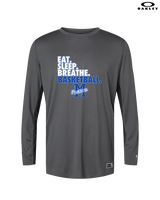 Monticello HS Basketball Eat Sleep - Mens Oakley Longsleeve
