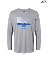 Monticello HS Basketball Eat Sleep - Mens Oakley Longsleeve