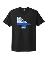 Monticello HS Basketball Eat Sleep - Mens Select Cotton T-Shirt
