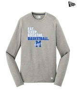 Monticello HS Basketball Eat Sleep - New Era Performance Long Sleeve