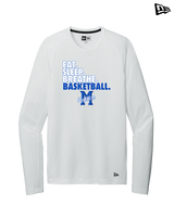 Monticello HS Basketball Eat Sleep - New Era Performance Long Sleeve