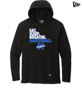 Monticello HS Basketball Eat Sleep - New Era Tri-Blend Hoodie