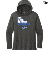 Monticello HS Basketball Eat Sleep - New Era Tri-Blend Hoodie