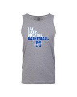 Monticello HS Basketball Eat Sleep - Tank Top
