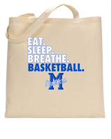 Monticello HS Basketball Eat Sleep - Tote