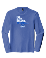Monticello HS Basketball Eat Sleep - Tri-Blend Long Sleeve