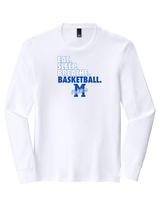 Monticello HS Basketball Eat Sleep - Tri-Blend Long Sleeve