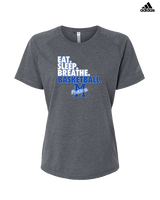 Monticello HS Basketball Eat Sleep - Womens Adidas Performance Shirt