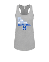 Monticello HS Basketball Eat Sleep - Womens Tank Top