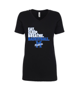 Monticello HS Basketball Eat Sleep - Womens Vneck