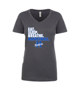Monticello HS Basketball Eat Sleep - Womens Vneck
