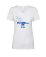 Monticello HS Basketball Eat Sleep - Womens Vneck