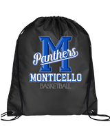Monticello HS Basketball Shadow - Drawstring Bag