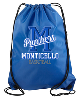 Monticello HS Basketball Shadow - Drawstring Bag