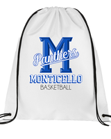 Monticello HS Basketball Shadow - Drawstring Bag