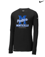 Monticello HS Basketball Shadow - Mens Nike Longsleeve