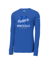 Monticello HS Basketball Shadow - Mens Nike Longsleeve