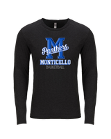 Monticello HS Basketball Shadow - Tri-Blend Long Sleeve