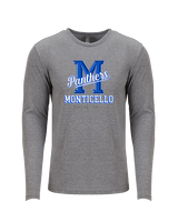 Monticello HS Basketball Shadow - Tri-Blend Long Sleeve