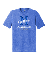 Monticello HS Basketball Shadow - Tri-Blend Shirt