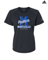 Monticello HS Basketball Shadow - Womens Adidas Performance Shirt