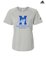 Monticello HS Basketball Shadow - Womens Adidas Performance Shirt