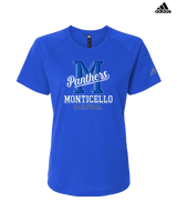Monticello HS Basketball Shadow - Womens Adidas Performance Shirt