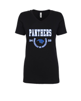 Monticello HS Basketball Swoop - Womens Vneck