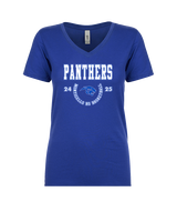 Monticello HS Basketball Swoop - Womens Vneck