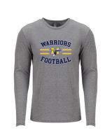 Montoursville HS Football Curve - Tri-Blend Long Sleeve