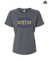 Montoursville HS Football Curve - Womens Adidas Performance Shirt