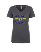Montoursville HS Football Curve - Womens Vneck