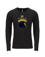 Montoursville HS Football Helmet - Tri-Blend Long Sleeve