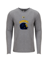 Montoursville HS Football Helmet - Tri-Blend Long Sleeve