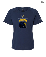 Montoursville HS Football Helmet - Womens Adidas Performance Shirt