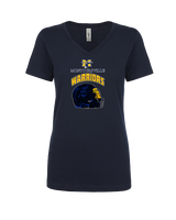 Montoursville HS Football Helmet - Womens Vneck