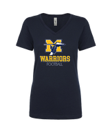 Montoursville HS Football Shadow - Womens Vneck