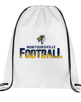 Montoursville HS Football Splatter - Drawstring Bag