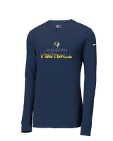 Montoursville HS Football Splatter - Mens Nike Longsleeve