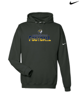 Montoursville HS Football Splatter - Nike Club Fleece Hoodie