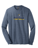 Montoursville HS Football Splatter - Tri-Blend Long Sleeve