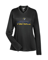 Montoursville HS Football Splatter - Womens Performance Longsleeve