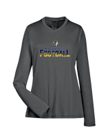 Montoursville HS Football Splatter - Womens Performance Longsleeve