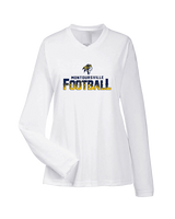 Montoursville HS Football Splatter - Womens Performance Longsleeve