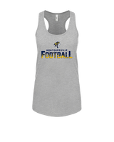 Montoursville HS Football Splatter - Womens Tank Top